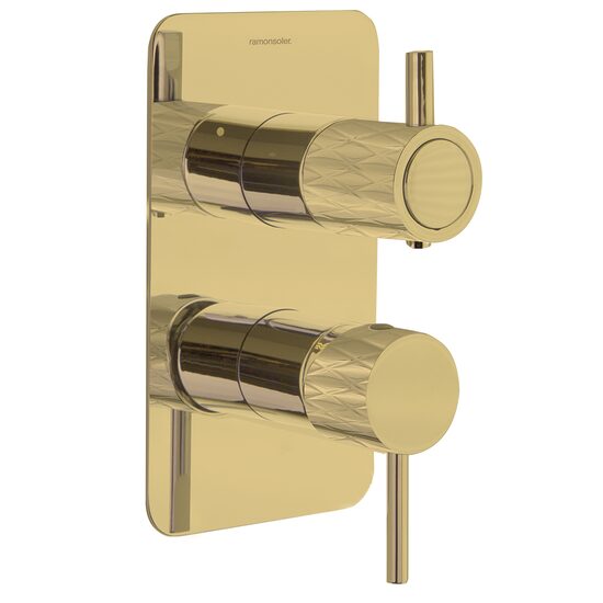 Ramon Soler Odisea Joya baterie dus incastrata 3 cai auriu periat 