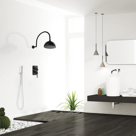 Ramon Soler Drako baterie lavoar incastrata pipa 24 cm crom 