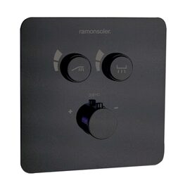 Ramon Soler Rs Smart corp dus incastrat termostatat 2 cai negru mat
