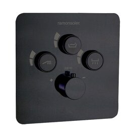 Ramon Soler Rs Smart corp dus incastrat termostatat 3 cai negru mat 