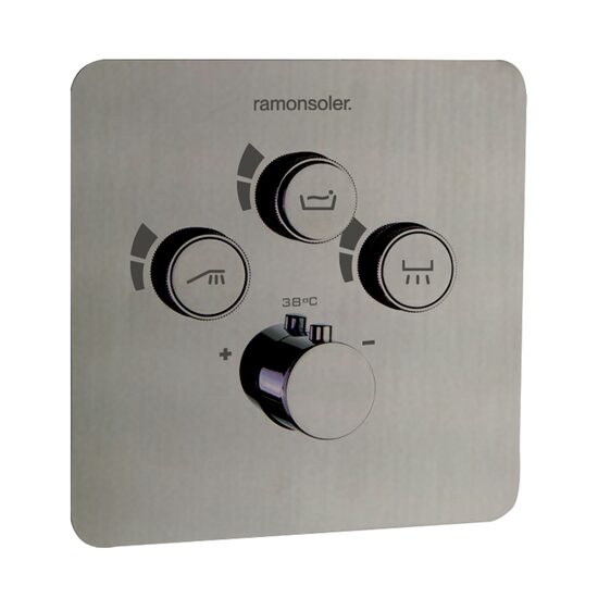 Ramon Soler Rs Smart corp dus incastrat termostatat 3 cai nichel periat 