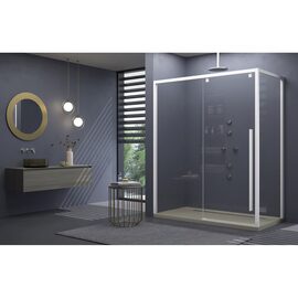 Doccia Atenas cabina de dus frontala crom sticla transparenta 