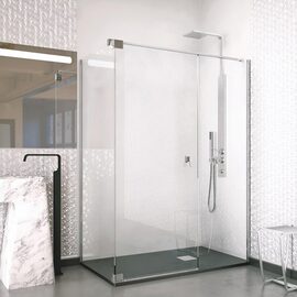 Doccia Atlanta cabina de dus frontala crom sticla transparenta 