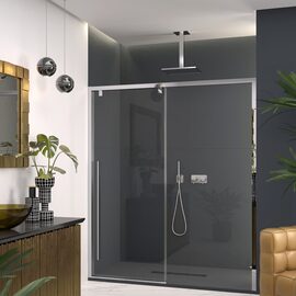 Doccia Cracovia cabina de dus frontala crom sticla transparenta 