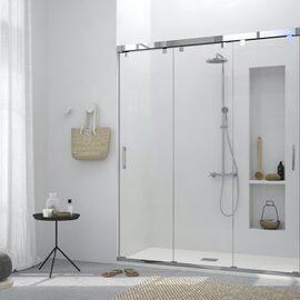 Doccia Dallas cabina de dus frontala crom sticla transparenta 