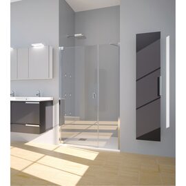 Doccia Bagdad cabina de dus frontala culoare crom sticla transparenta 