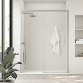 Doccia Florida cabina de dus frontala crom sticla transparenta 