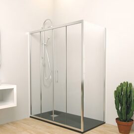 Doccia Garona cabina de dus frontala crom sticla transparenta 