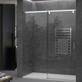 Doccia Janeiro cabina de dus frontala crom sticla transparenta 