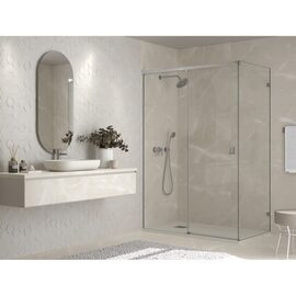 Doccia Montevideo cabina de dus frontala crom sticla transparenta 