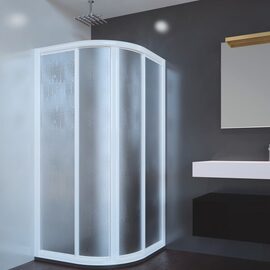 Doccia Paris cabina de dus frontala crom sticla transparenta 