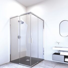 Doccia Parma cabina de dus de colt culoare crom 