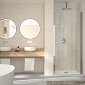 Doccia Pekin cabina de dus frontala culoare crom  