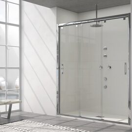 Doccia Perth cabina de dus frontala crom sticla transparenta  