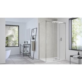 Doccia Rabat cabina de dus frontala crom sticla transparenta 