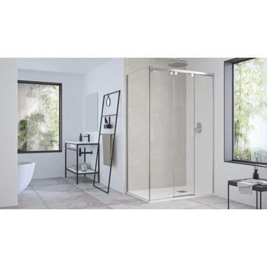 Doccia Rabat cabina de dus frontala crom sticla transparenta 