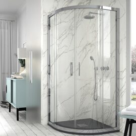 Doccia Sao Paulo cabina de dus frontala crom sticla transparenta 