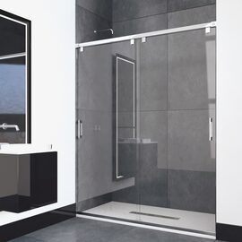 Doccia Suva cabina de dus frontala crom sticla transparenta 
