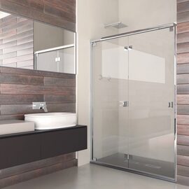 Doccia Verona cabina de dus frontala crom sticla transparenta 