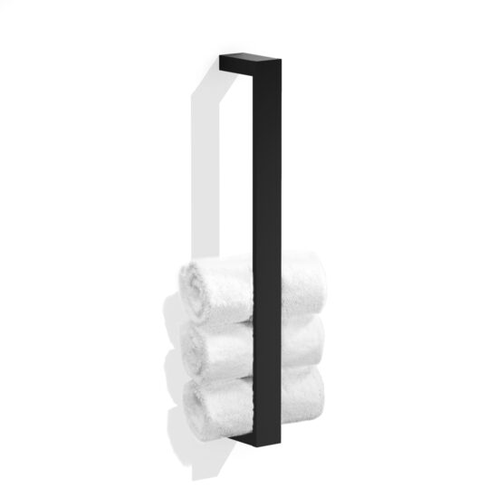 Decor Walther Contract Suport prosop baie vertical negru mat 
