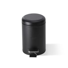 Decor Walther Brownie Cos de gunoi piele artificiala freestanding negru mat