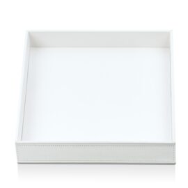 Decor Walther Brownie Tava universala 29 cm piele artificiala freestanding alb 