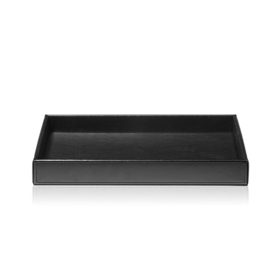 Decor Walther Brownie Tava universala L piele artificiala freestanding negru mat 