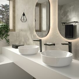 Ramon Soler Prisma baterie lavoar marime XL gun metal