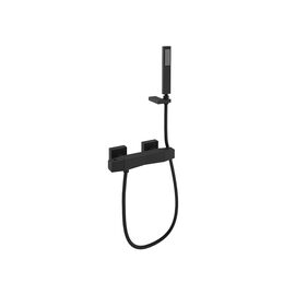 Ramon Soler Prisma Baterie dus termostatata cu accesorii negru mat 