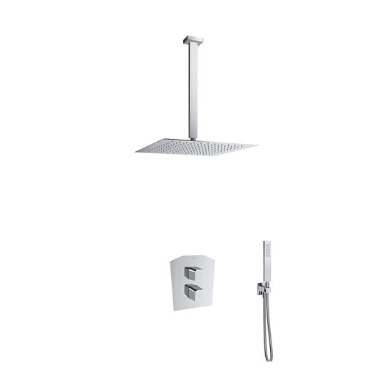 Ramon Soler Prisma Kit dus incastrat termostatat 2 cai crom 