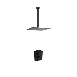 Ramon Soler Prisma Kit dus incastrat termostatat 1 cale negru mat