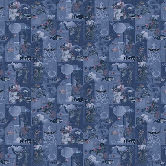 Devon & Devon tapet baie Garden Of Dreams Navy