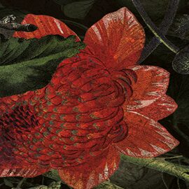 Devon & Devon tapet baie Botanica Dark Gold Leaf