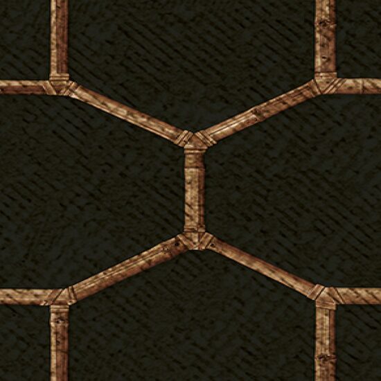 Devon & Devon tapet baie Bamboo Black Antique Gold