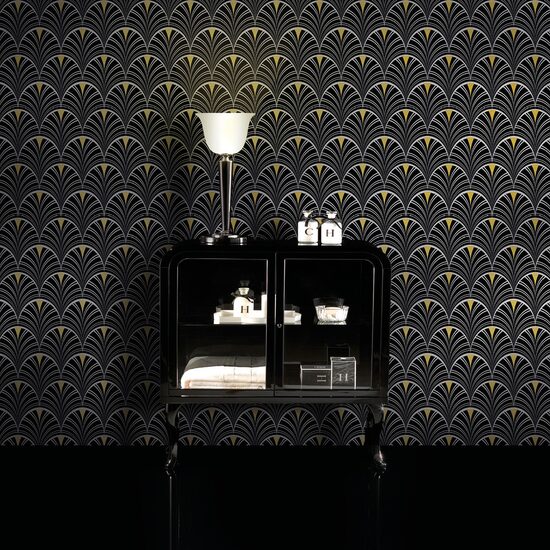 Devon & Devon tapet baie Broadway Black