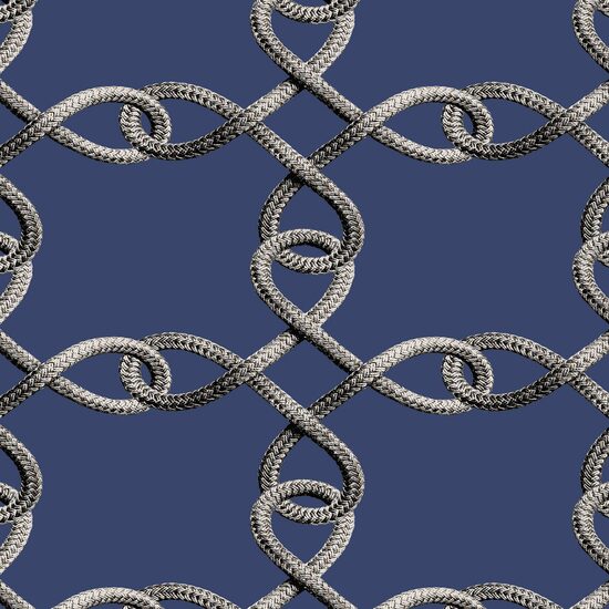 Devon & Devon tapet baie Knot Blue