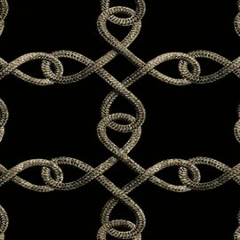 Devon & Devon tapet baie Knot White&Black Gold Leaf