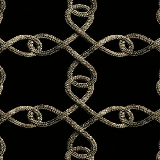 Devon & Devon tapet baie Knot White&Black Gold Leaf