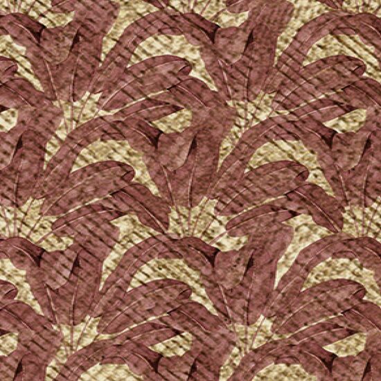 Devon & Devon tapet baie Leaf Red Antique Gold 