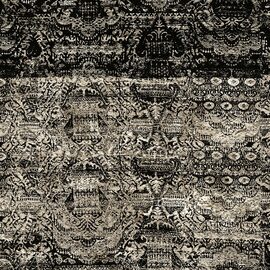 Devon & Devon tapet baie Tapisserie Black Gold Leaf