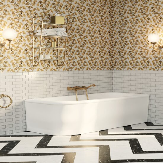  Devon & Devon Wave Dx cada freestanding stil clasic compozit white tec 