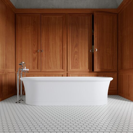  Devon & Devon Celine White cada freestanding stil clasic compozit white tec plus 