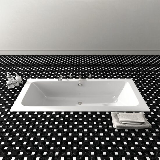  Devon & Devon Battersea cada incastrata stil clasic compozit white tec 