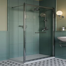 Devon & Devon Savoy Walk-in cabina de dus frontala sticla transparenta 