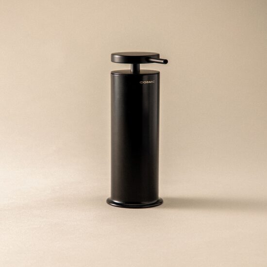 Cosmic Geyser Dozator sapun freestanding negru mat 