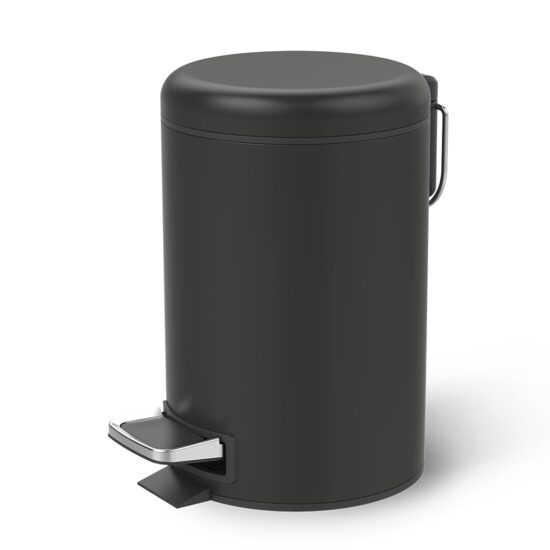 Decor Walther Basic Cos de gunoi cu pedala negru mat