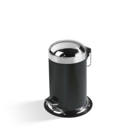 Decor Walther Basic Cos de gunoi cu pedala inox negru mat