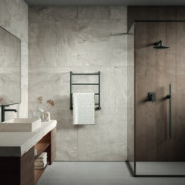 Margaroli Mini 3-582 calorifer portprosop vertical electric negru mat 