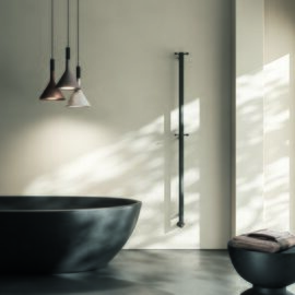 Margaroli Arcobaleno 616 calorifer portprosop electric nichel negru periat decorat mat 