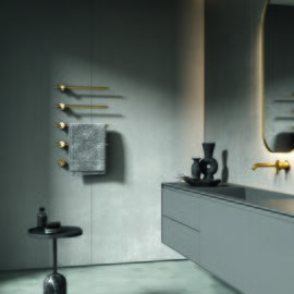 Margaroli Sole 622 calorifer portprosop vertical electric auriu 